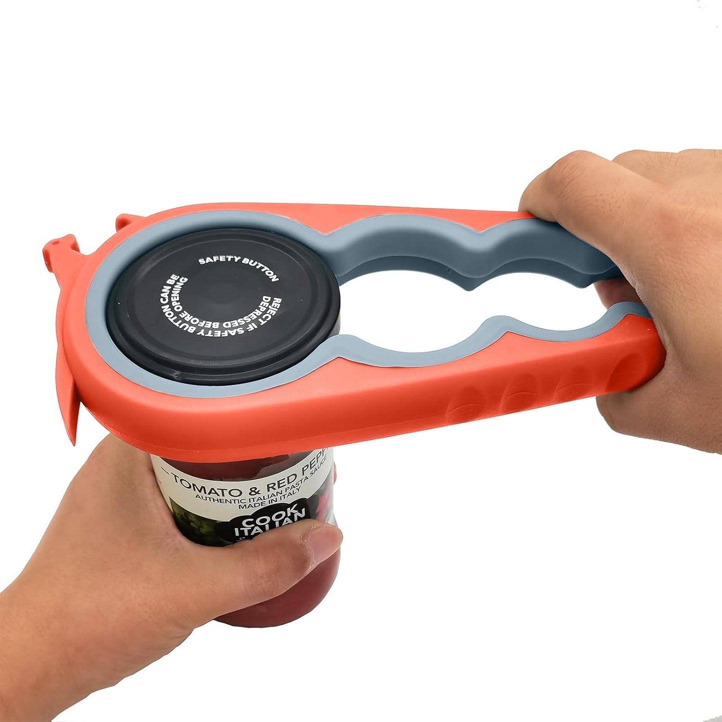 Otstar Jar Opener Bottle Opener and Can Opener for Weak hands, Seniors with Arthritis and Anyone with Low Strength, Mutil Jar Opener Get Lids Off Easily (Blue and Grey)