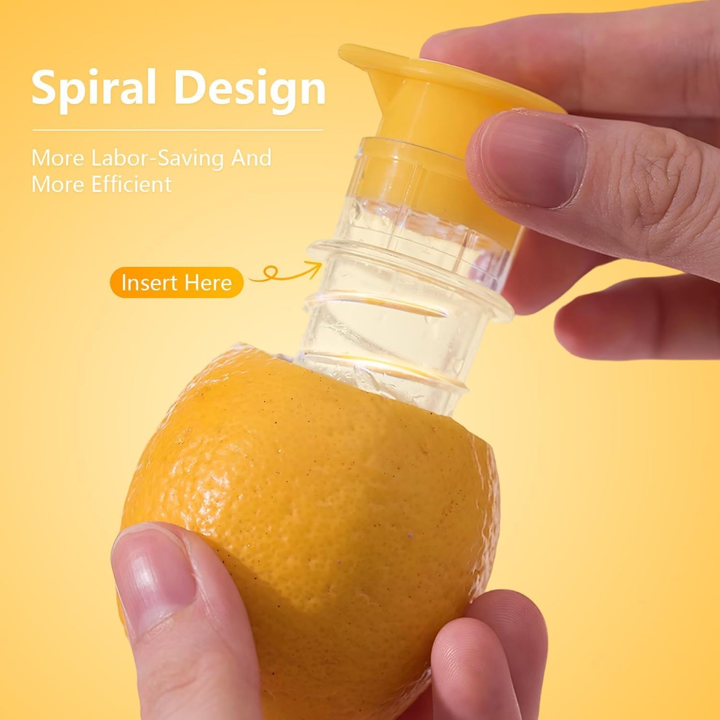 Lemon Mini Squeezer, Screw Top Lemon squeezer Juicer Mini Manual Squeezer, Portable Juicer With Lid, Squeeze Lime for Drinks, Cocktails (Yellow +Green)