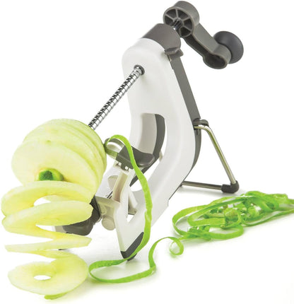 PL8 Professional Apple Machine - Ergonomic Apple Peeler with Tilted Base, Silicone Non-skid Feet for Stability, and Foldable Stainless Steel Stand for Easy Storage