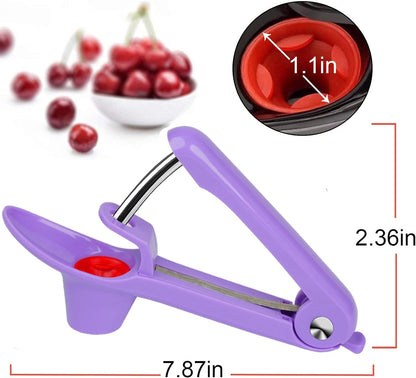 Cherry Pitter Tool Pit Remover, Multiple Cherry Seed Remover, 7 Holes Cherry Stoner Pitter Quick Release, Multiple Cherry Pit Remover Cherries Jam