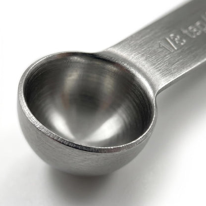 4 PCS 1/8 Teaspoon Measuring Spoon,Stainless Steel Mini Single Scoop,0.63mL Kitchen Tool for Home Cooks and Baking Kits
