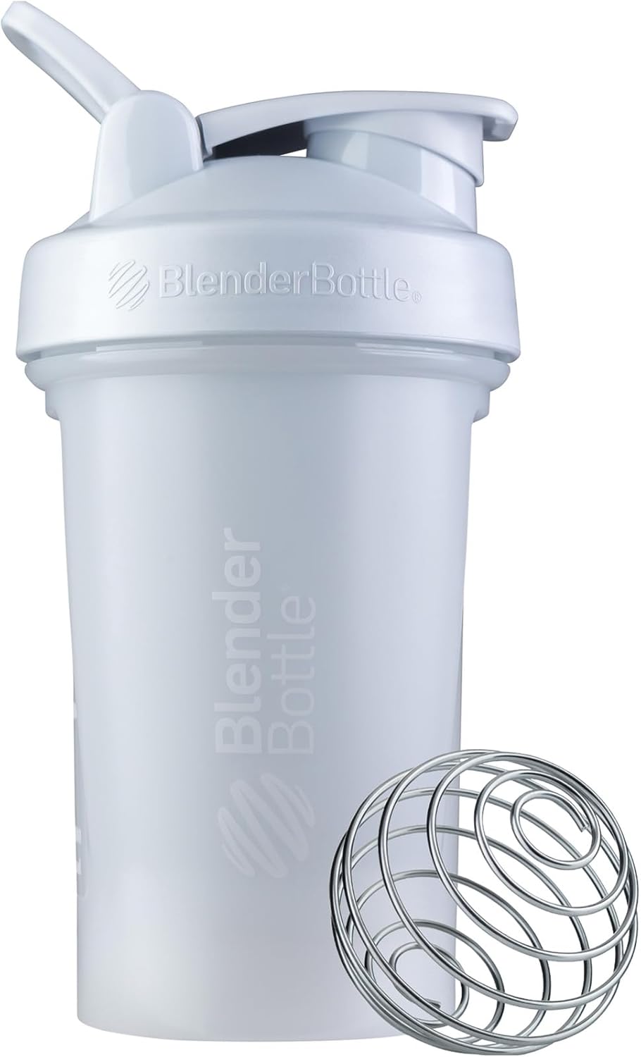 BlenderBottle Classic V2 Shaker Bottle Perfect for Protein Shakes and Pre Workout, 28-Ounce, Clear/Black