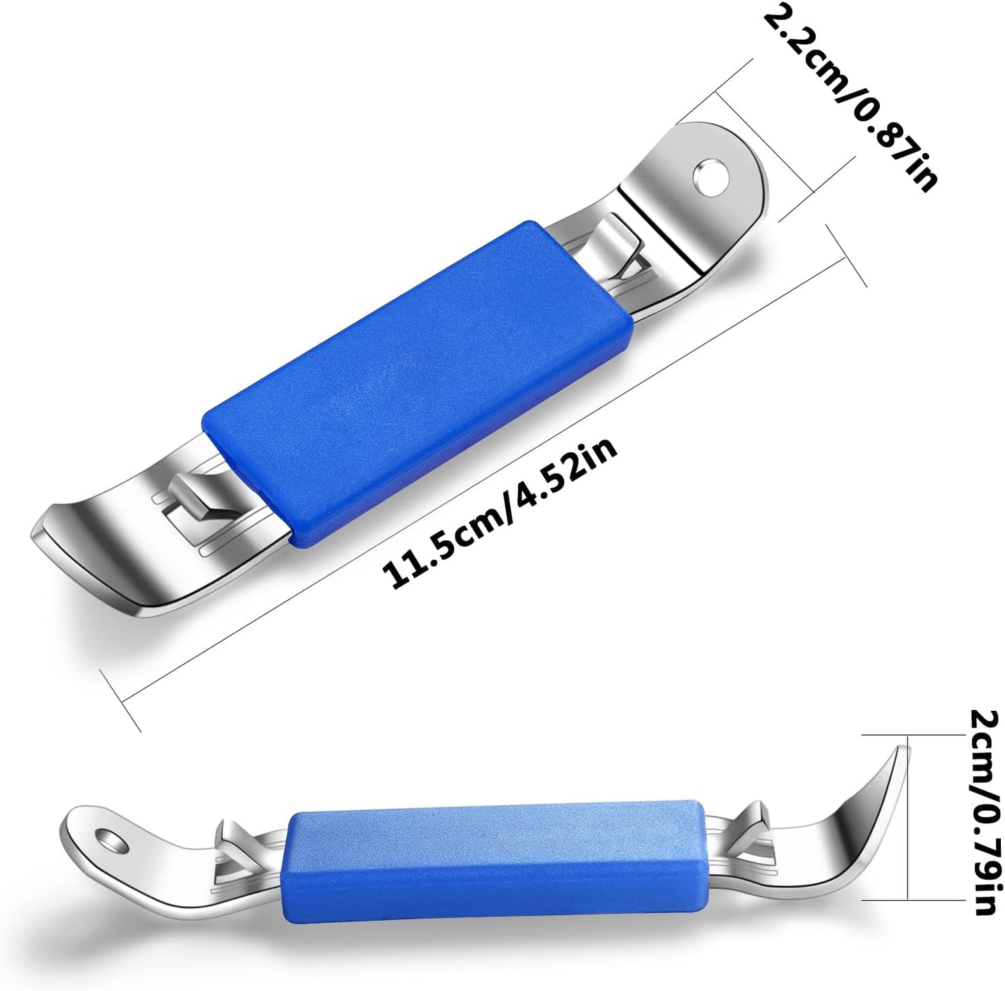 3 Pieces Magnetic Bottle Openers Can Opener Classic Beer Opener Stainless Steel Small Bottle Opener Can Tapper with Magnet for Camping and Traveling HANCELANT (Black Blue Fuchsia)