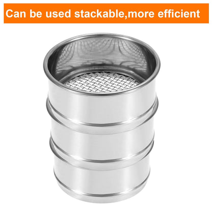 PATIKIL 150 Mesh Lab Sieve, 4" Diameter Test Sieve 304 Stainless Steel Wire Cloth (0.1mm) for Industrial Laboratory