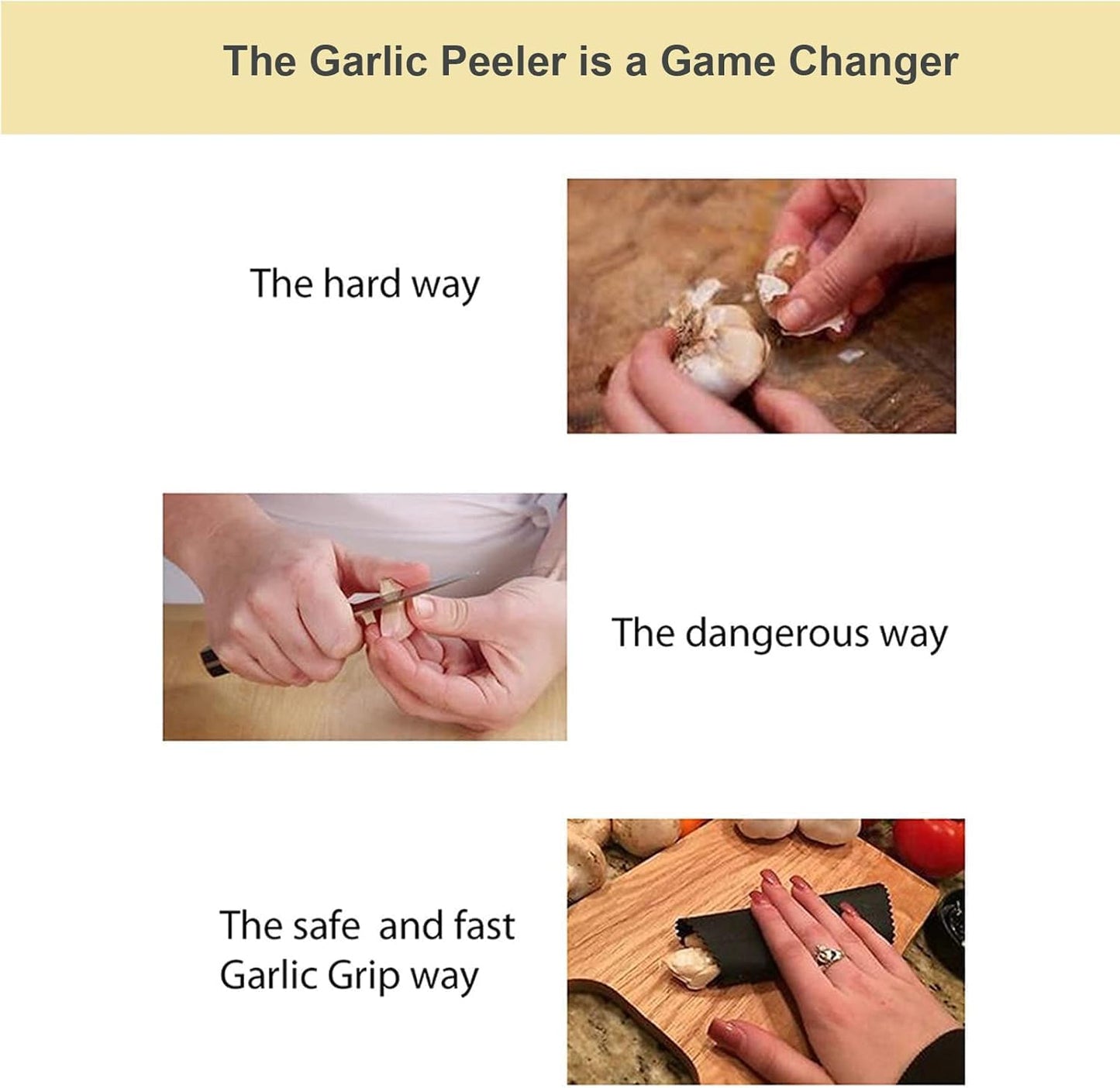 ZJchao Silicone Garlic Peeler and Roller Tube, Easy to Use Odor Kitchen Tool for Quick Peel Garlic Cloves, Effortless Garlic Peeler Gadget Reusable Roller for Fresh Garlic