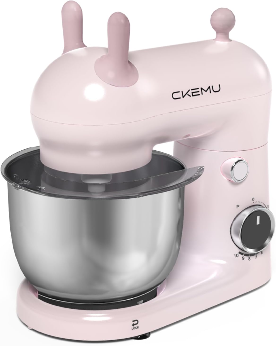 Stand Mixer, Compact & Space-Saving, Stainless Steel Bowl, Unique & Playful Design, Effcient 300W Motor, Dishwasher-Safe Attachments, SM-2549A (Black)