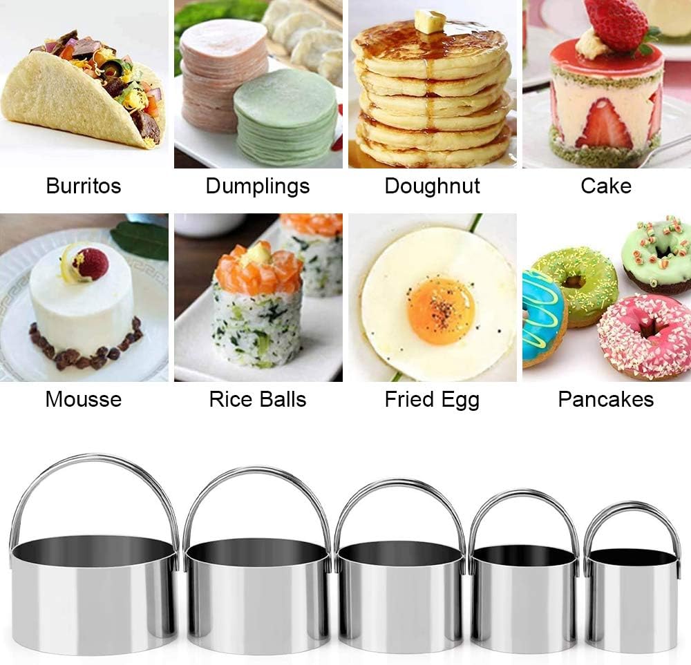 Pastry Cutter, Biscuit Cutter, Dough Scraper, Silicone Baking Mats, Stainless Steel Pastry Blender Set, Dough Cutter Biscuit Cutter Baking Pastry Mat Dough Blender Tools & Pastry Utensils (5 Pcs/Set)