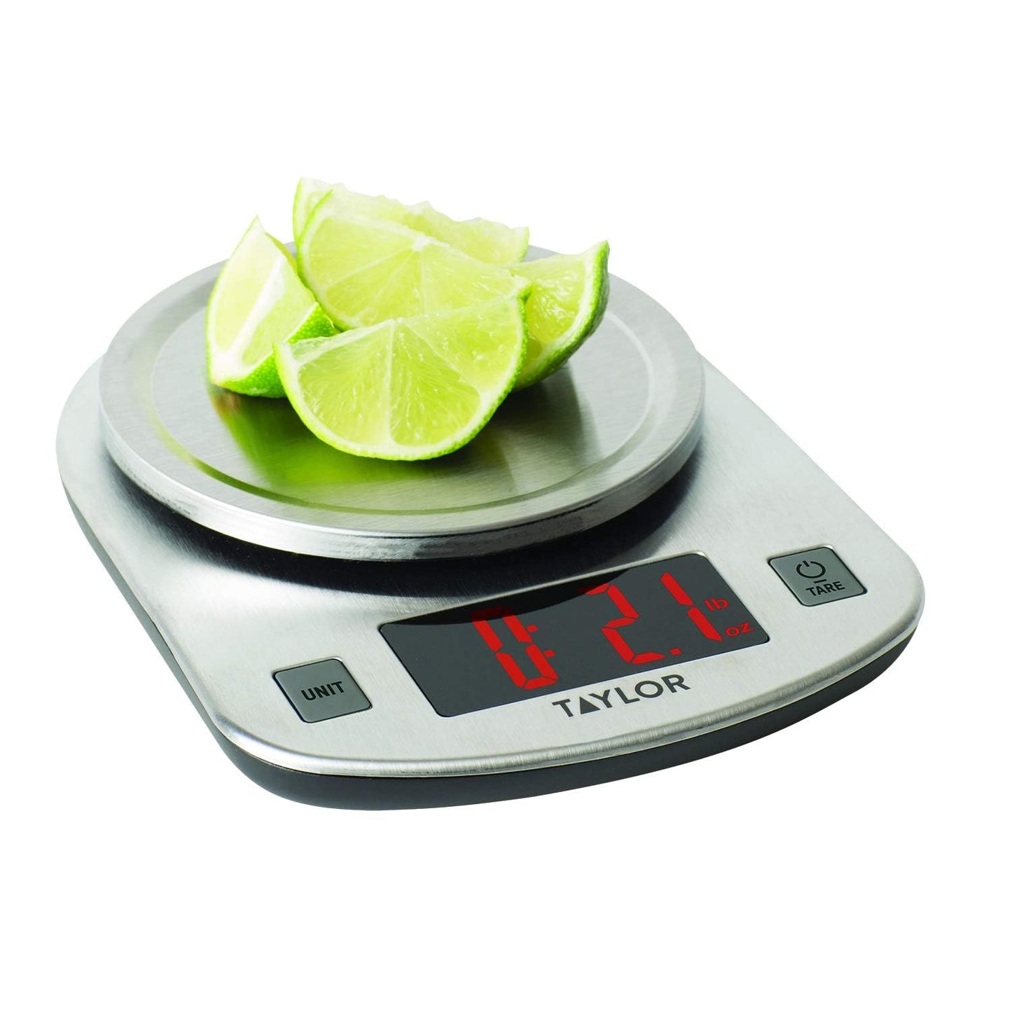 Taylor Digital Kitchen Scale, 11 pound capacity, Steel