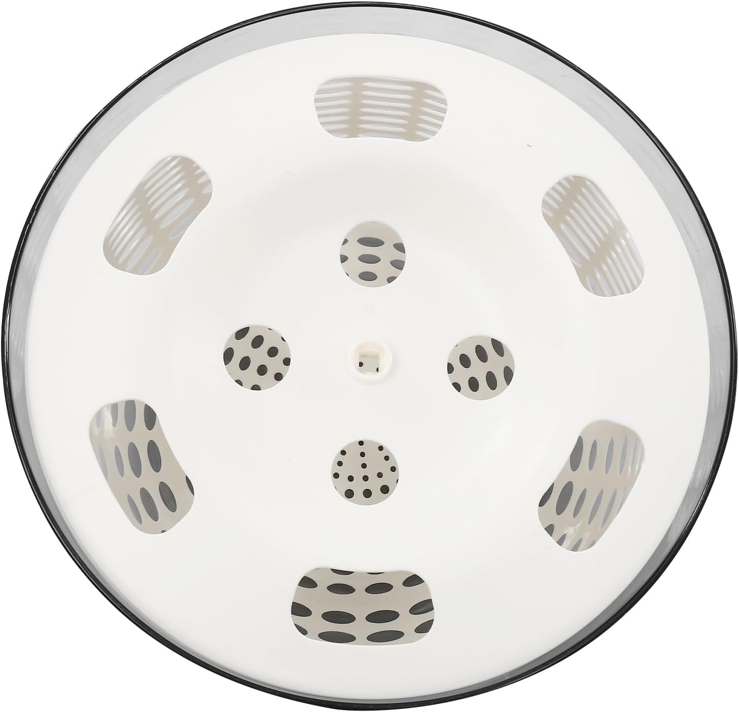 Electric Salad Spinner, 6L Large Lettuce Spinner & Vegetable Dryer, Rechargeable Fruit Washer with Colander Bowl, One-Touch Automatic Fast Drying for Kitchen
