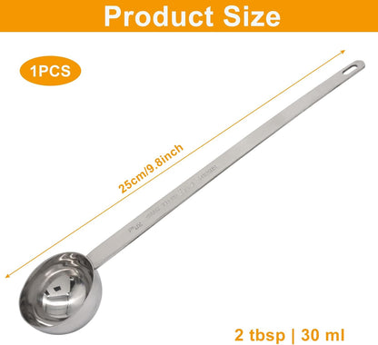 1PCS 9" Tablespoon Coffee Scoop,Long Handle Measuring Spoon Stainless Steel Scooper,One tbsp (15 ml) Spoon for Coffee Lovers/Home Baristas