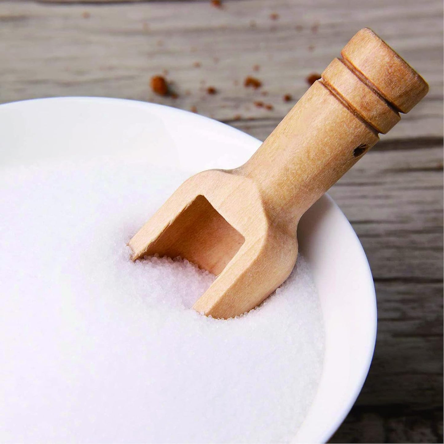 Arroyner 30 PCS Mini Wooden Spoon Mini Bamboo Spoons Small Bath Salt Spoon Small Spice Spoons for Sugar Scrubs, Spices, Bath Salts, Cooking