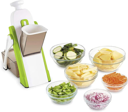Cook Safe Mandoline Vegetable Chopper Slicer Dicer Adjustable 30 Settings, Veggie Onion Cutter French Fry Chops, Dices and Juliennes for Quick Easy Kitchen Food Meal Prep
