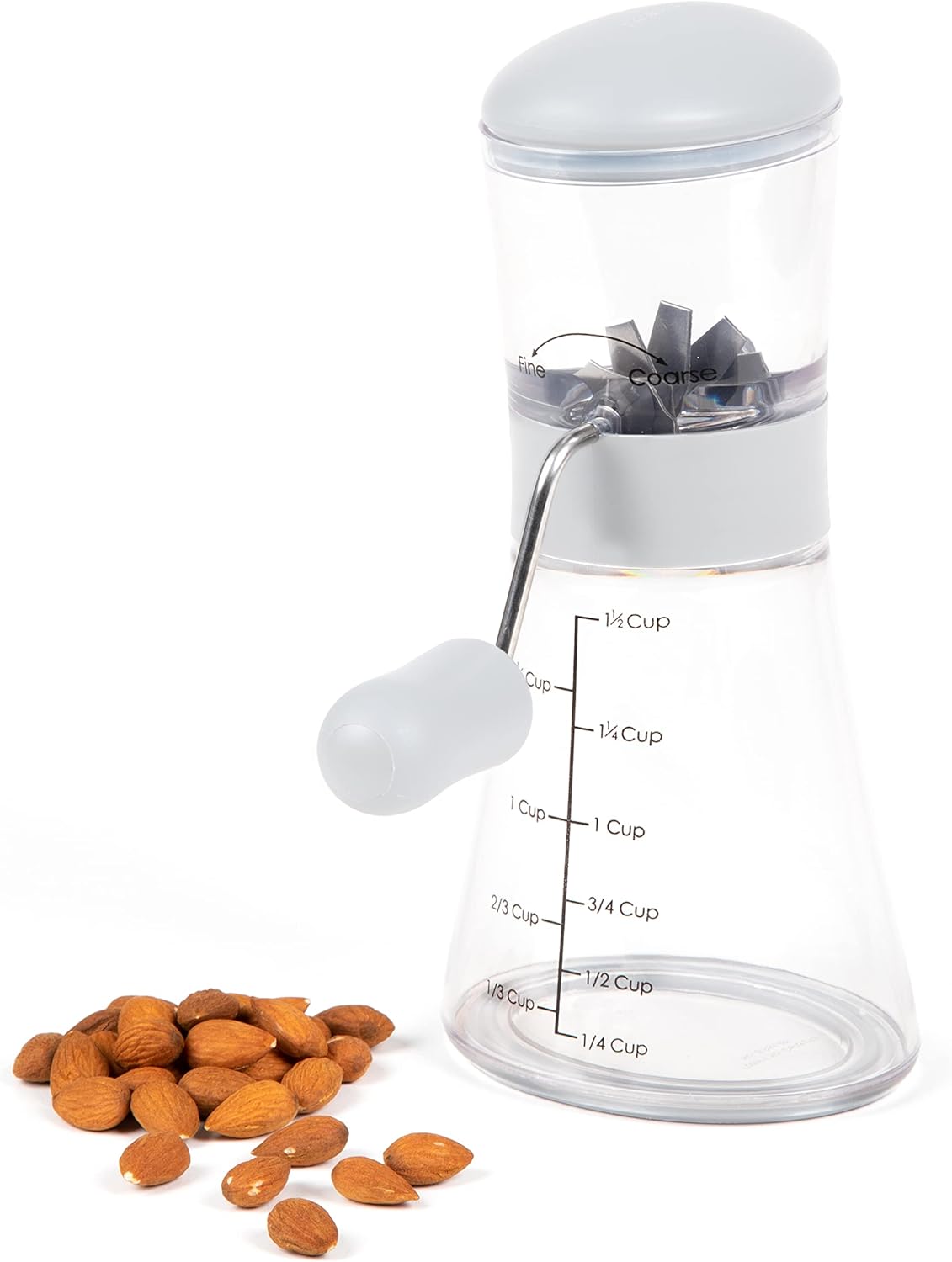 Prepworks by Progressive Nut Chopper with Non-Skid Base, Red
