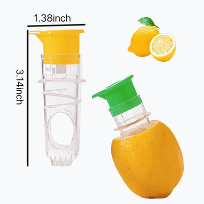 Lemon Squeezer Manual Citrus Press, Lime Squeezer with Pour Spout, Reusable Lemon Juicer Squeezer with Lid, Manual Juicer for Adding Lemon Juice to Salads & Cooking