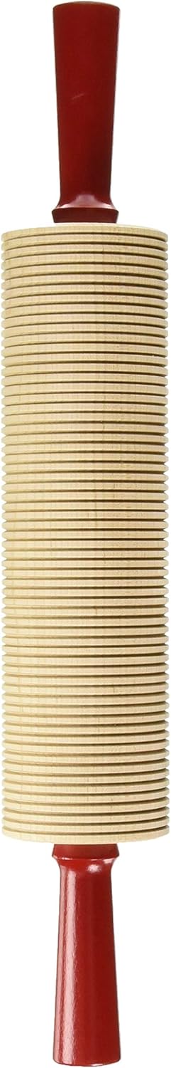 Bethany Housewares Wood Rolling Pin Corrugated Bulk