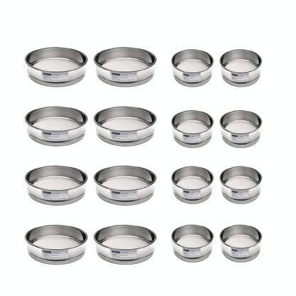 Lab Sieves 150 Mesh, Economy Test Sieve #150 Mesh, 8'' Diameter, 304 Stainless Steel Wire Cloth φ20×4.5cmm