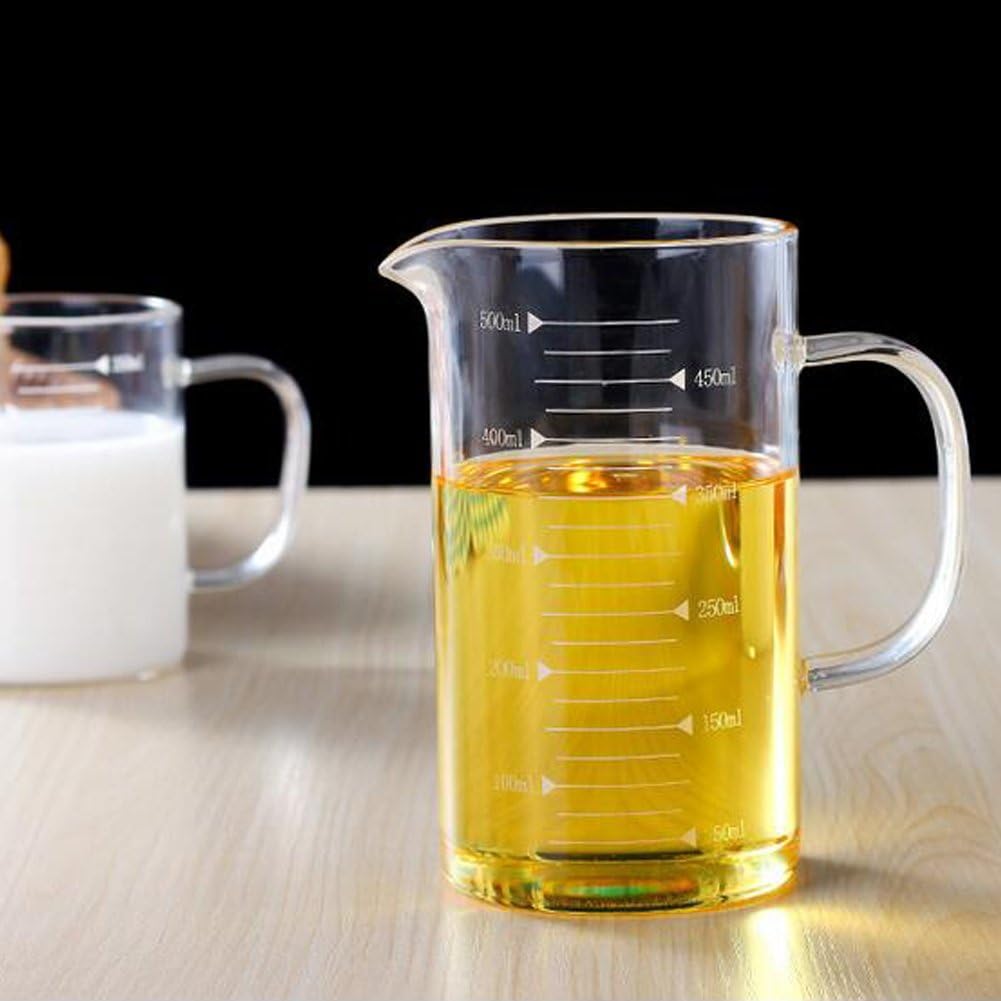 Borosilicate Glass Measuring Cup with Spout 350ml Clear