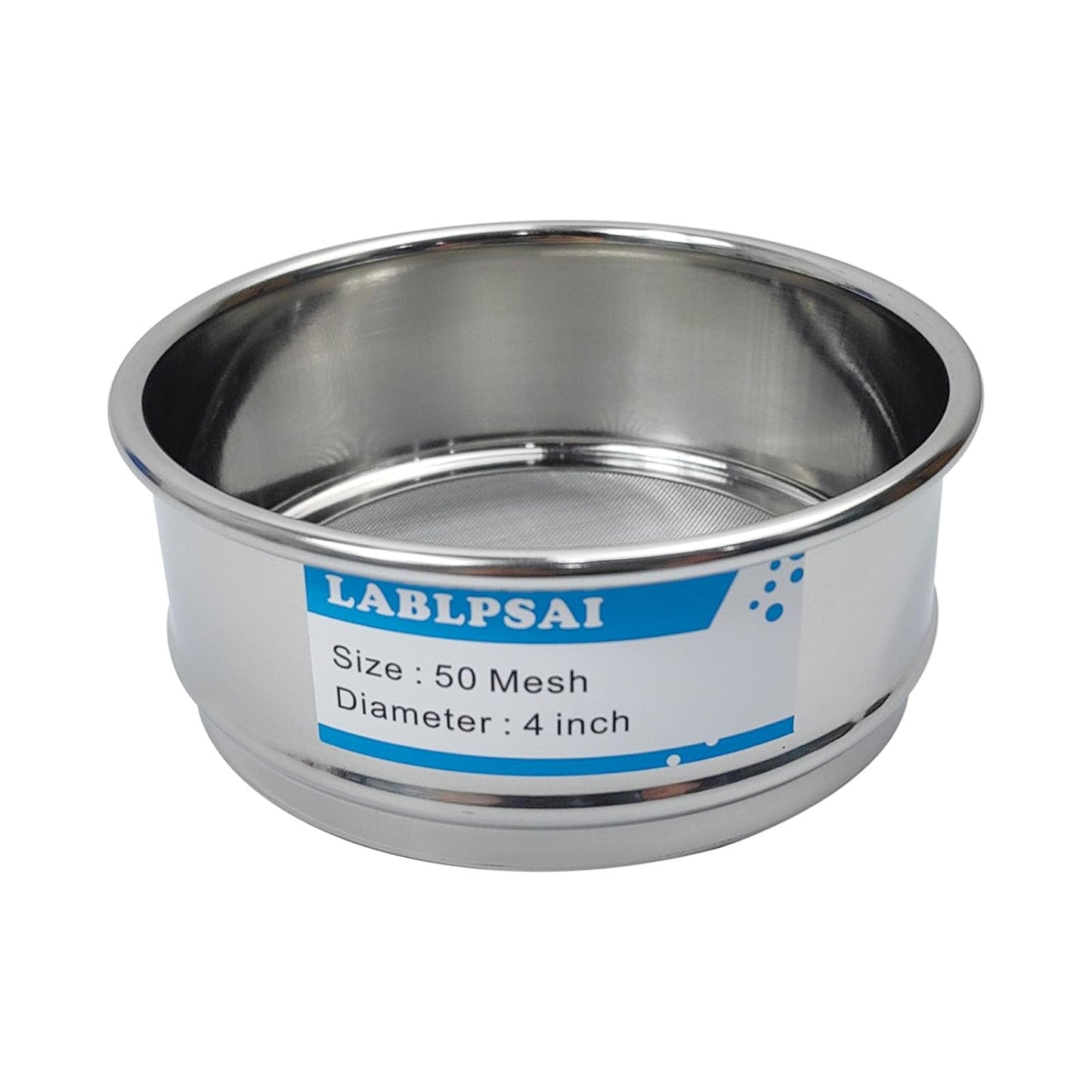 325 Mesh Lab Sieves 4" Diameter 304 Stainless Steel Wire Cloth Test Sieve for Industrial Laboratory Home