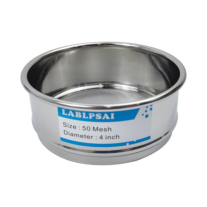325 Mesh Lab Sieves 4" Diameter 304 Stainless Steel Wire Cloth Test Sieve for Industrial Laboratory Home