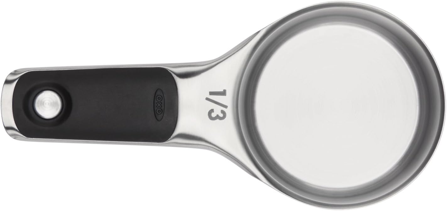 OXO Good Grips 4 Piece Stainless Steel Measuring Spoons with Magnetic Snaps