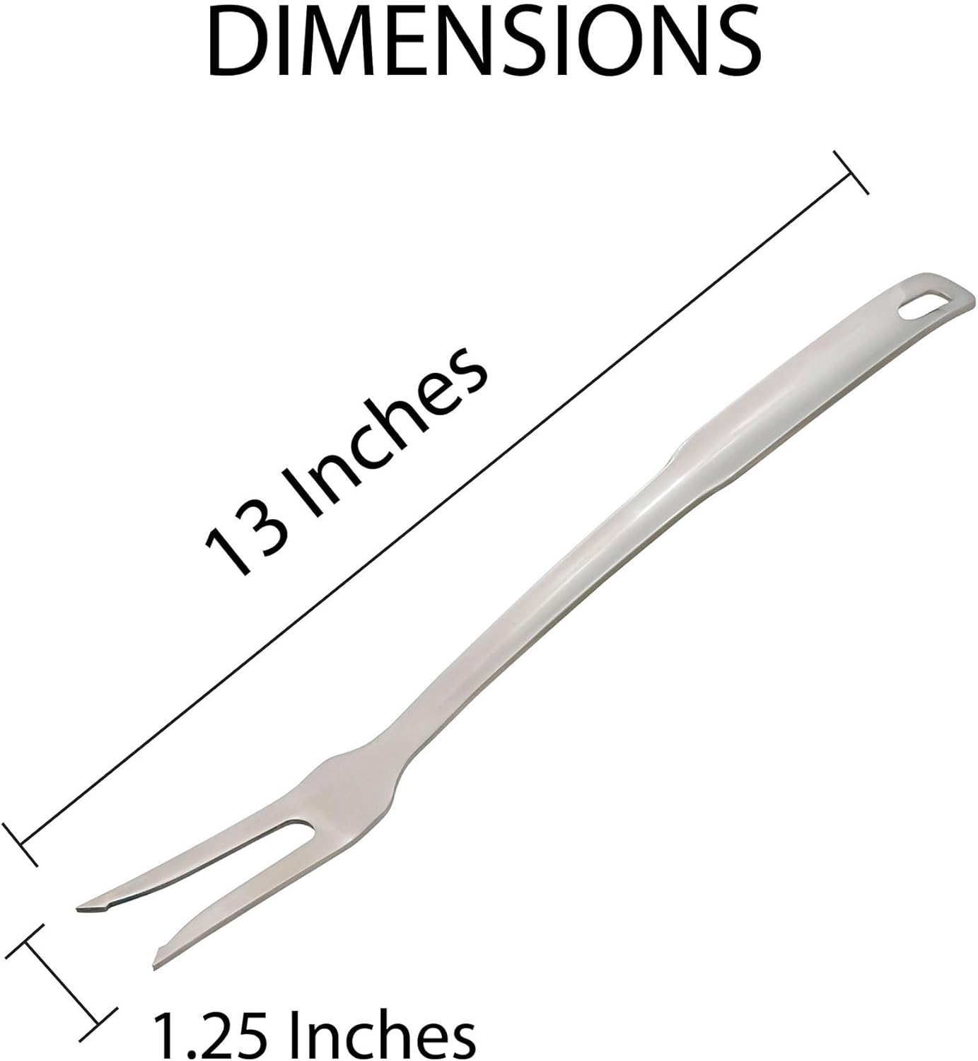 HIC Kitchen Spaghetti Ladle and Pasta Server with Long Handle, 18/8 Stainless Steel, 13-Inch