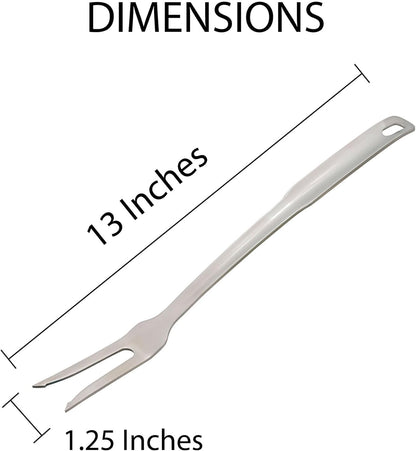 HIC Kitchen Spaghetti Ladle and Pasta Server with Long Handle, 18/8 Stainless Steel, 13-Inch