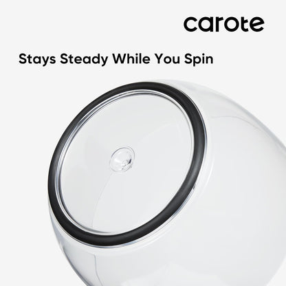 CAROTE 6.4 Qt Salad Spinner Large Lettuce Spinner Plastic Vegetable Fruit Washer, Vegetable Cleaner Salad Cleaner Lettuce Washer, Non-Slip Base, BPA-Free