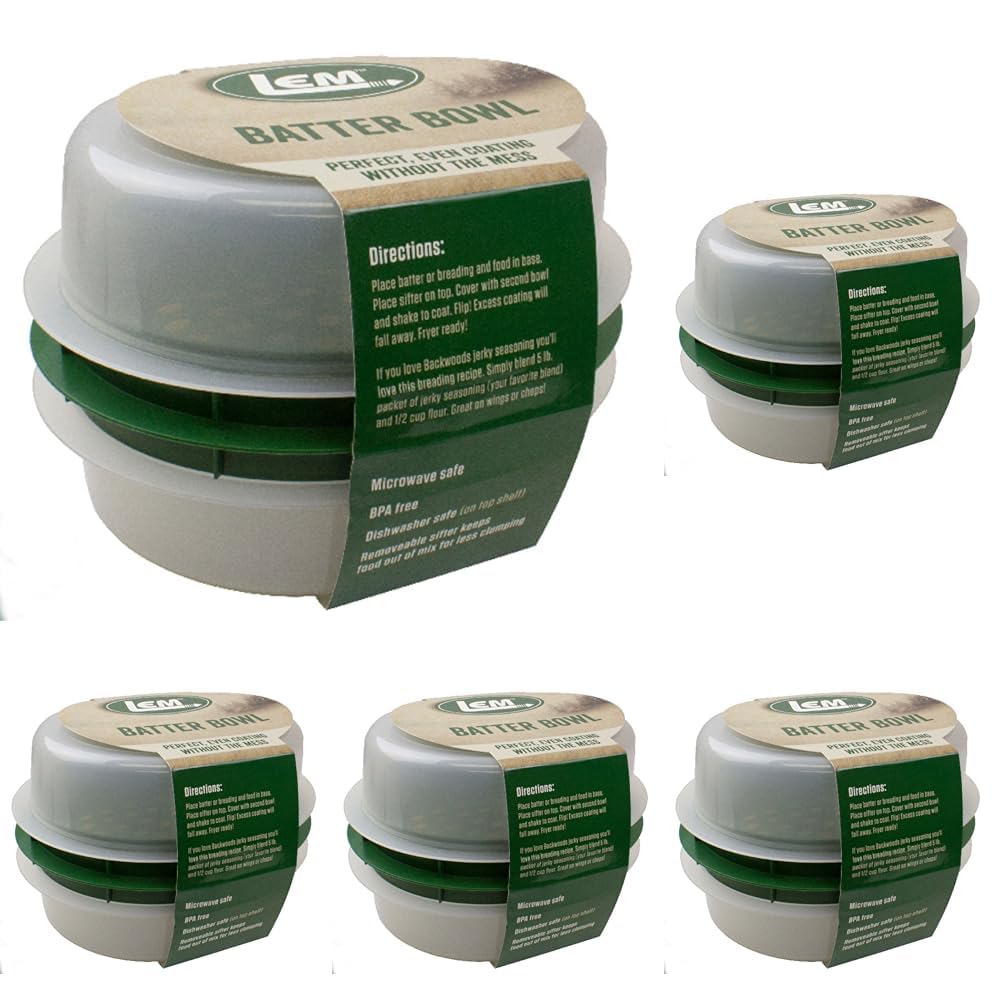 LEM Products Batter Bowl, Translucent and Green