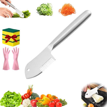 Stainless Steel Multi-purpose Julienne Peeler, 2026 New Precision Julienne Blade, Vegetable Julienne Slicer Quick & Easy Kitchen Shredder Tool for Fruit, Potatoes, Carrot (1PCS)