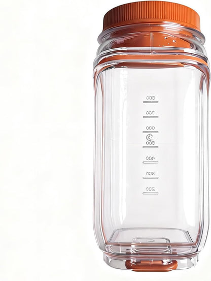 Salad Jar with Side Opening - Leakproof Salad Container & Pod, Mason Jar with Dressing Cup, Portable Lunch Container for Meal Prep, Dishwasher & Freezer Safe, for Office, Gym(Green)