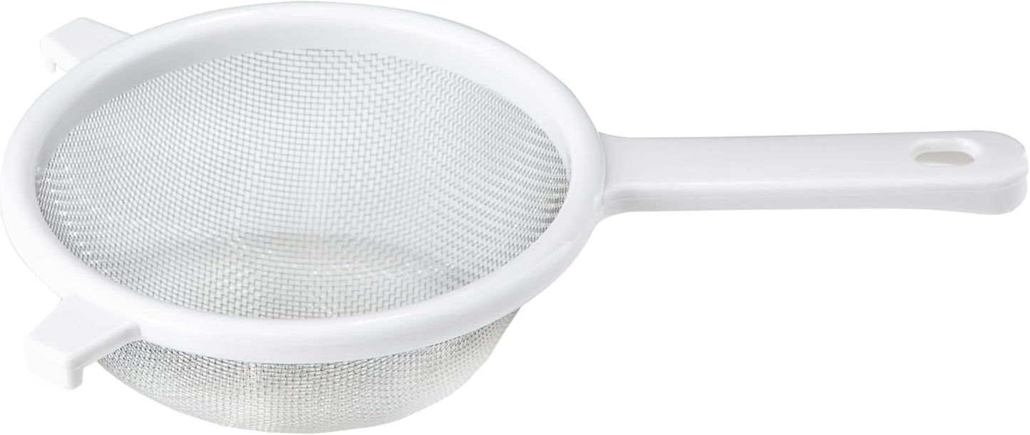 Chef Craft Classic Stainless Steel Mesh Strainer, 6 inch, White