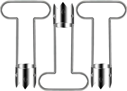 Multifunctional Fruit and Vegetable Core Remover,2026 New Red Bell Pepper Corer - Pepper, Pineapple, Pear, Apple Corer - Designed for a Wide Range of Fruits and Vegetables (2 PCS, Silver)