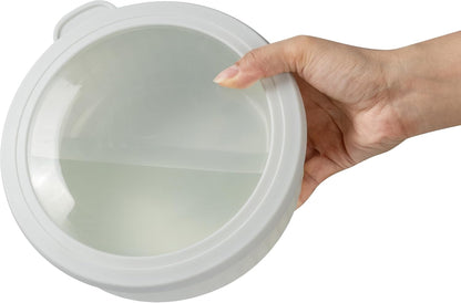 COOK WITH COLOR Prep Bowls with Lids- Wide and Deep Nesting Plastic Small Mixing Bowl Set with Lids, 8 Piece Set - Wide Bowls, Blue