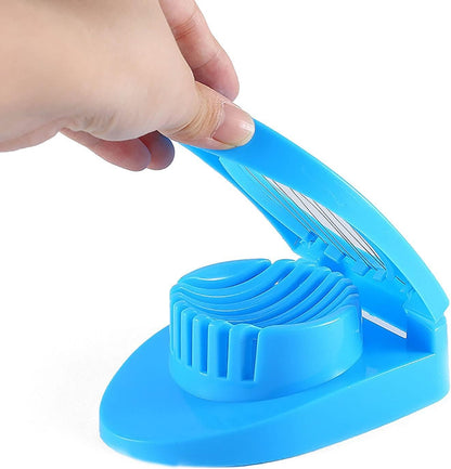 LIJX Kitchen Gadgets Egg Slicer for Hard Boiled Eggs, Multipurpose Safe Durable Stainless Steel Wire Slicer Egg Cutter (Color : Pink)