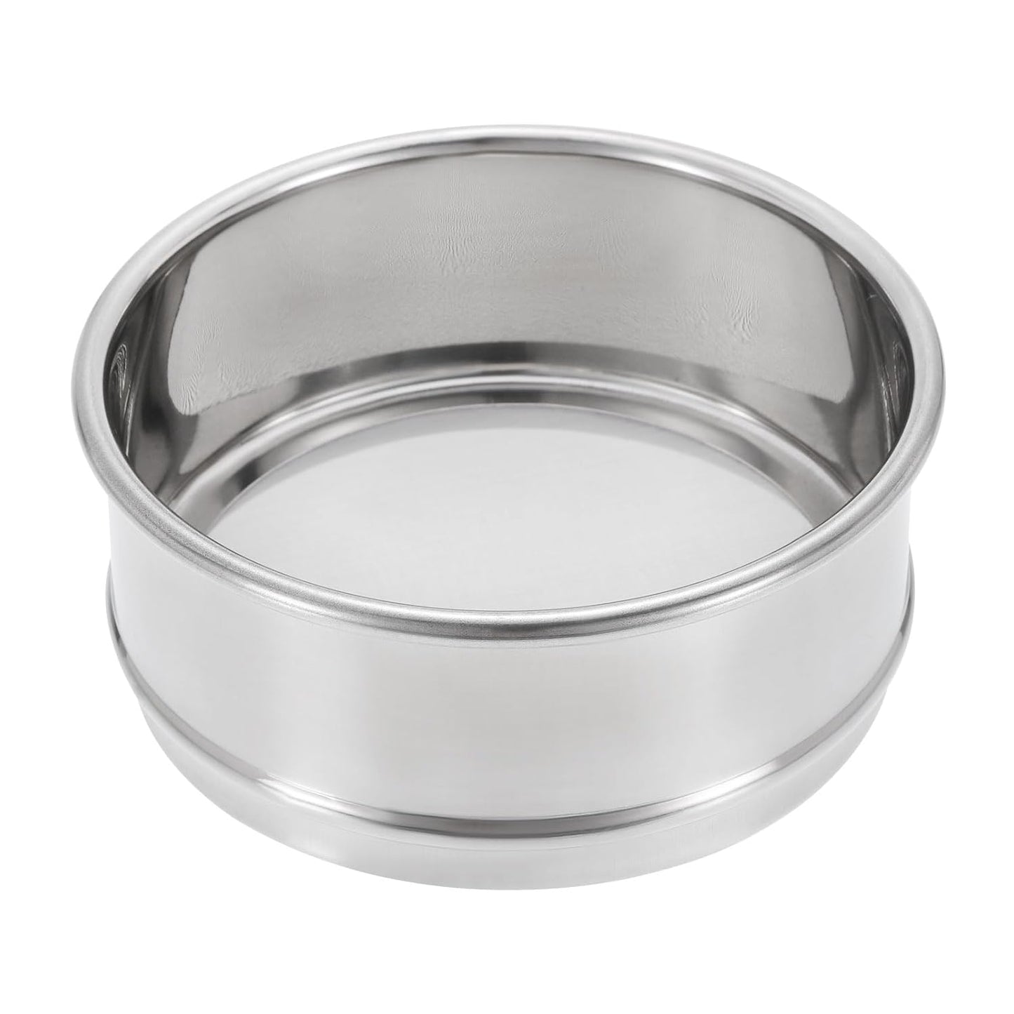 PATIKIL 150 Mesh Lab Sieve, 4" Diameter Test Sieve 304 Stainless Steel Wire Cloth (0.1mm) for Industrial Laboratory