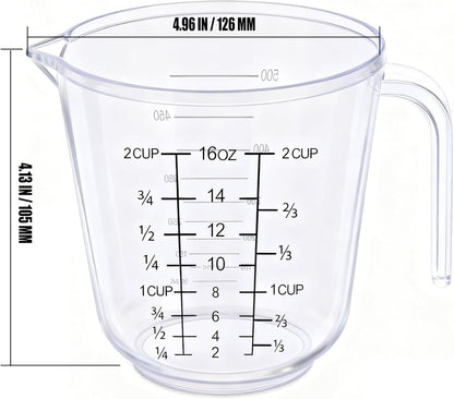 DOTINGHUX Measuring Cup, 1 ½ Cup, Clear
