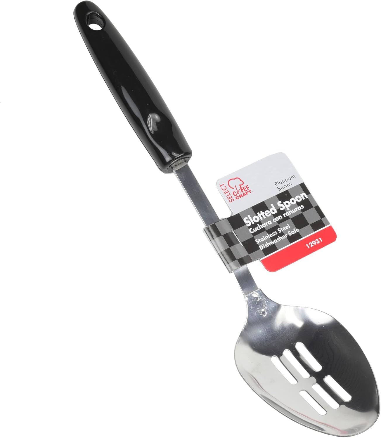 Chef Craft Select Slotted Sturdy Skimmer, 13 inch, Stainless Steel