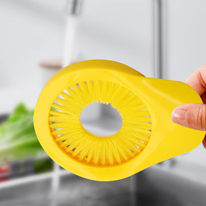 Corn Silk Remover,Corn Cleaning Brush,Vegetable Fruit Silk Remover for Corn Vegetables Cucumber Cleaning Brush Tools(Yellow)