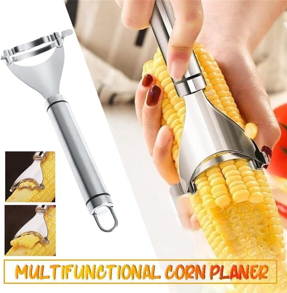 KOSIMI Magic Corn Peeler, Stripper Cob Tool, Premium Stainless Steel Thresher with Ergonomic Handle, Kitchen Gadget
