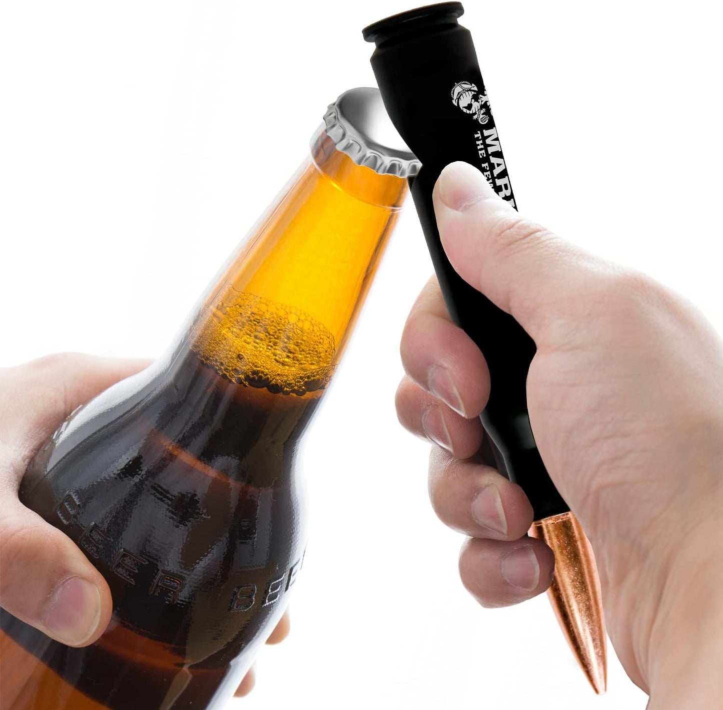 50.Cal American Flag Bottle Opener – American Flag Replica 50 BMG Opener - Patriotic Gift - Flag Bottle Opener