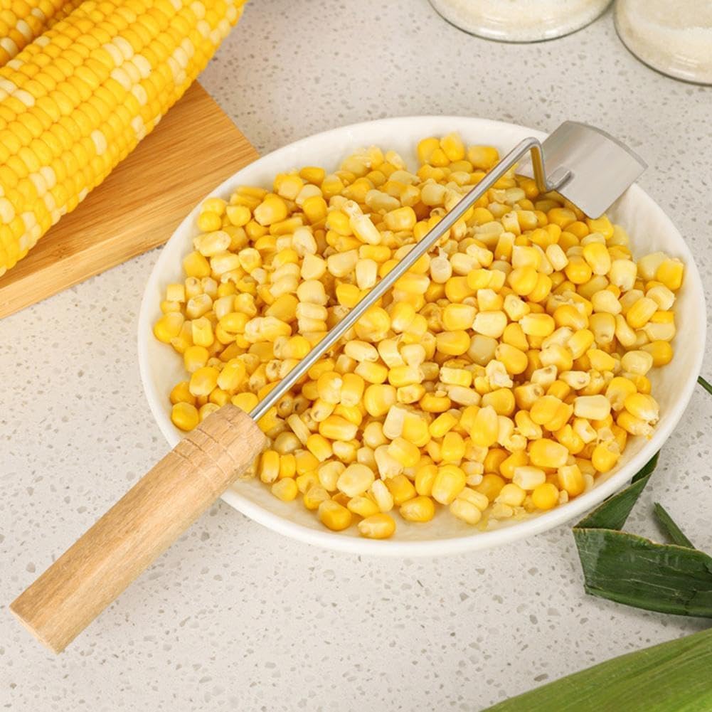 Easy Clean Corn Cob Peeler, 2025 New Corn Peeler for Corn on the Cob Stripper Tool, Corn Cutter Remover Tool Kitchen Gadgets (1 Pcs)