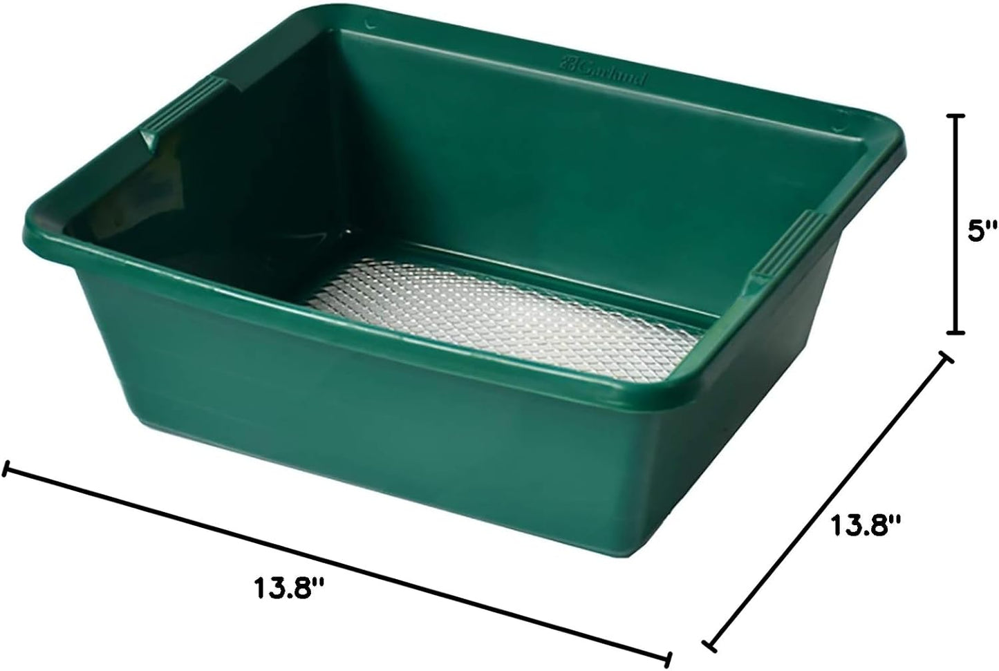 Tierra Garden Mesh Garden Sieve, Fine Galvanized Screen for Efficient Soil Sifting and Planting Preparation, 14.25”x12.75”x5.5” (Standard)