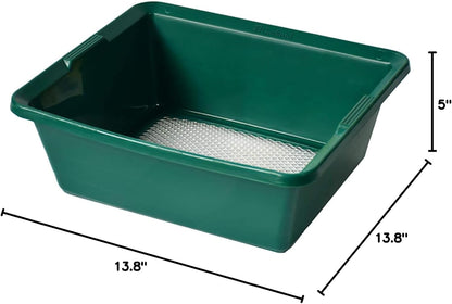 Tierra Garden Mesh Garden Sieve, Fine Galvanized Screen for Efficient Soil Sifting and Planting Preparation, 14.25”x12.75”x5.5” (Standard)