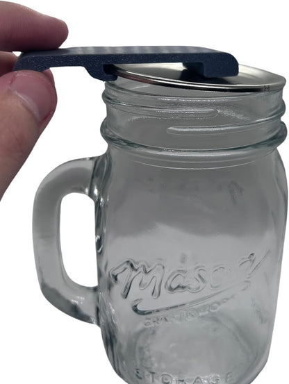 Canning and Mason Jar Opener, Easy Release Vacuum Seal for all lids magnetic (Black)