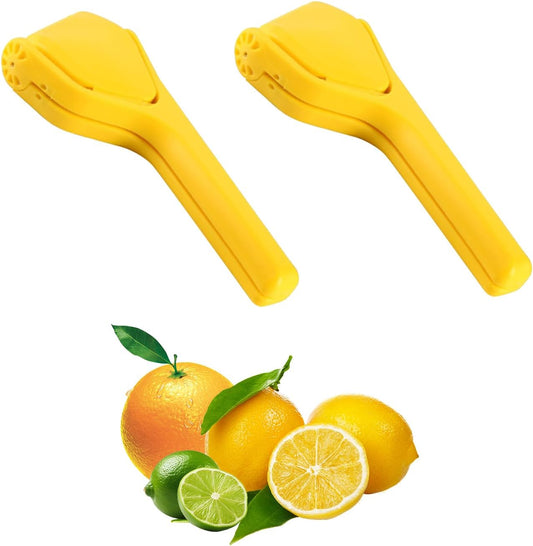 Manual Lemon Squeezer, Hand Lemon Squeezer, Durability and longevity, Easy to Use & Dishwasher Safe, Lemon Juicer, Citrus Juicer, Lemon Juicer Squeezer to Squeeze Lemons, Yellow, HomeyVenture