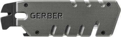 Gerber Gear Prybrid Utility Knife with Pocket Clip, Box Cutter Retractable Blade, Heavy Duty Utility Razor with Pry Bar, Bottle Opener, and Wire Stripper, Multi tool Pocket Knife, Blue with Clip