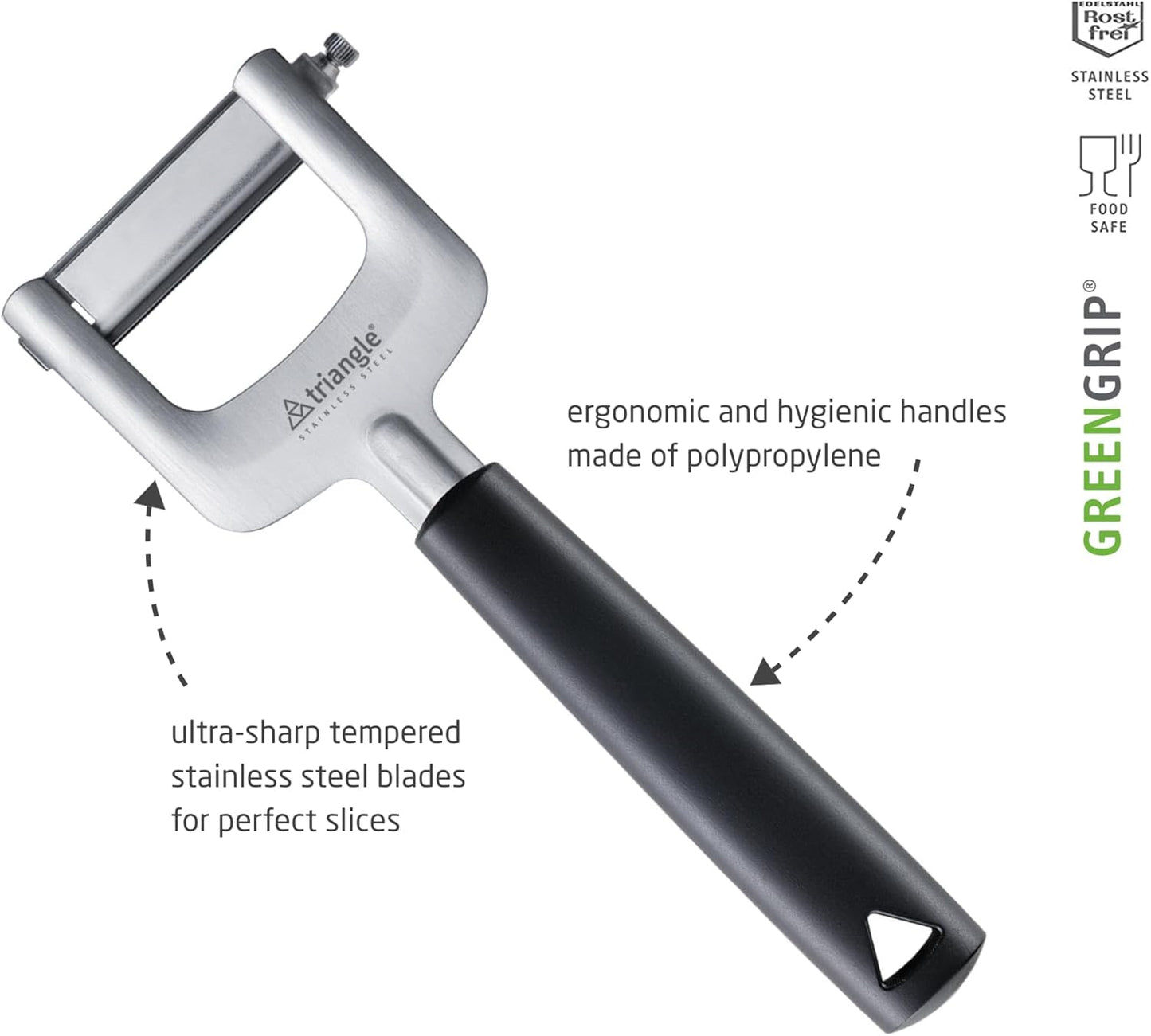 triangle Y-Peeler, 3.5 in (90 mm) + Julienne Cutter - Dishwasher Safe