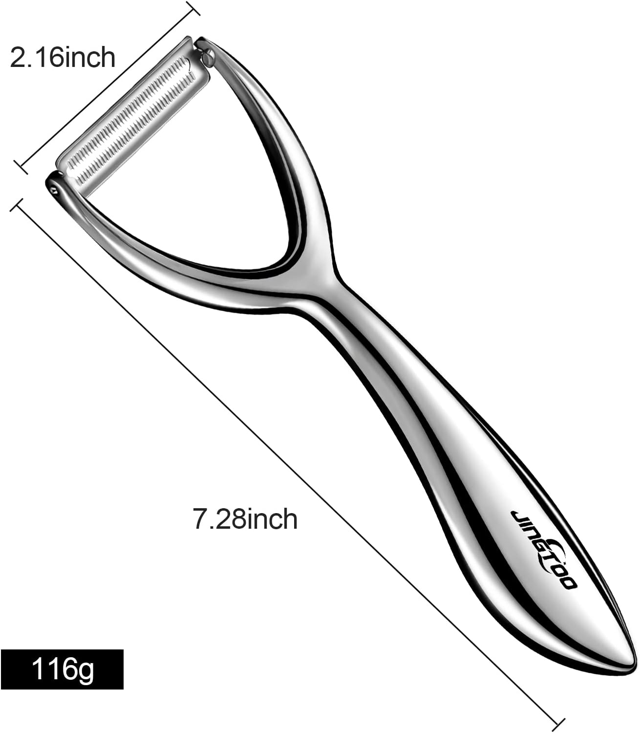 Premium Vegetable Peeler Stainless Steel，Ultra Sharp Potato Peelers, Fruit Veggie Peeler Swivel Blade, Y Shaped Apple Carrot Peelers for Kitchen Ergonomic Handle - 5 Years Warranty (Serrated)