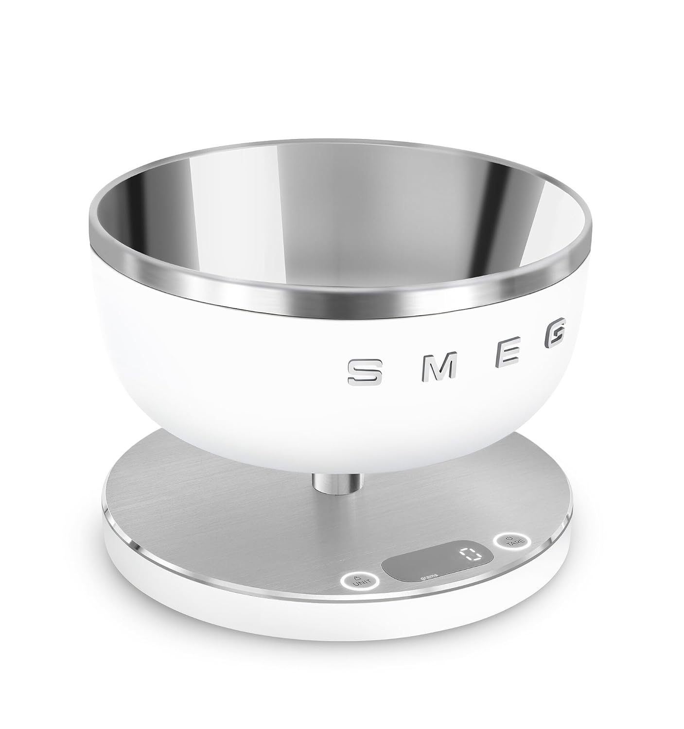 SMEG Contemporary Digital Kitchen Scale with Removable Bowl (Black)