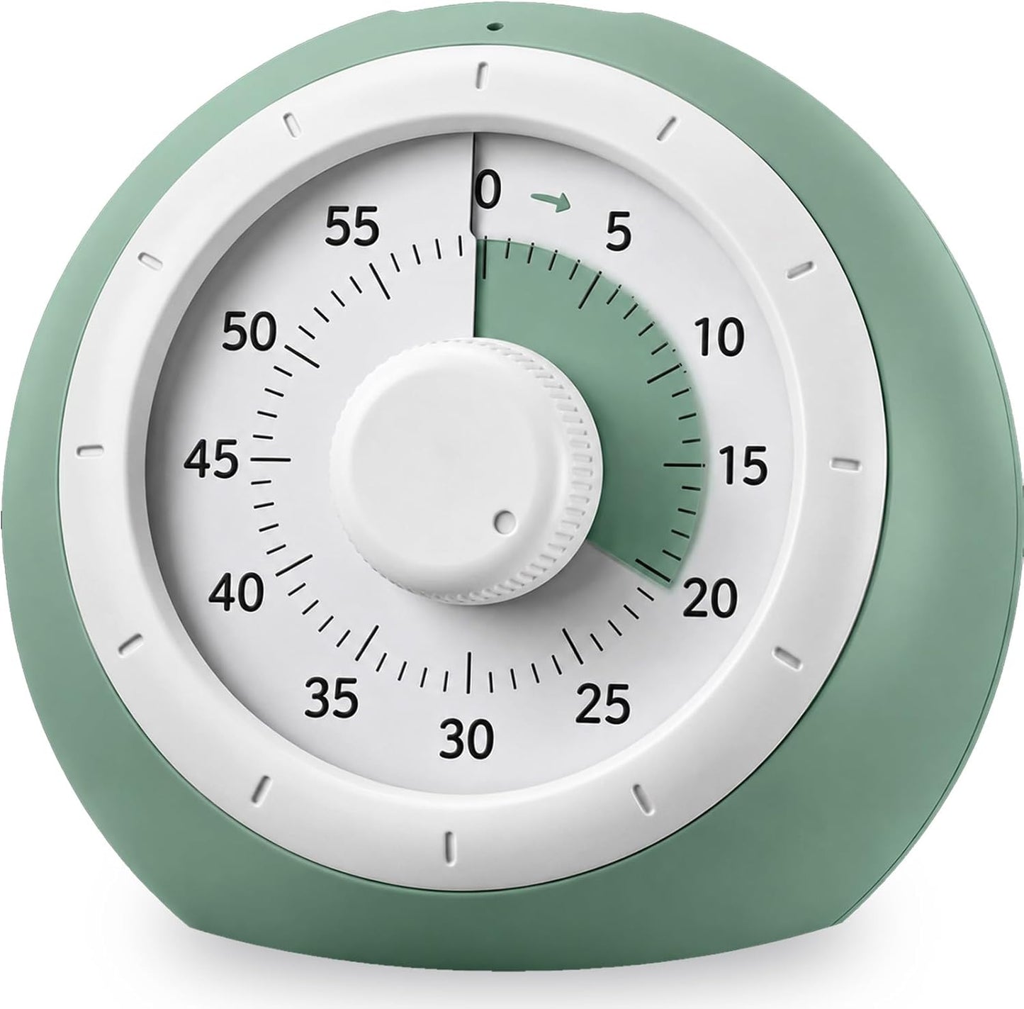 Visual Timer for Kids, 60-Minute Silent Countdown for Classroom, Home, Office, Kitchen, Rainbow Pattern Desk Timer, Time Management Tools with Silent Operation, Pomodoro Timer (Green)